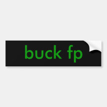 buck fp bumper sticker