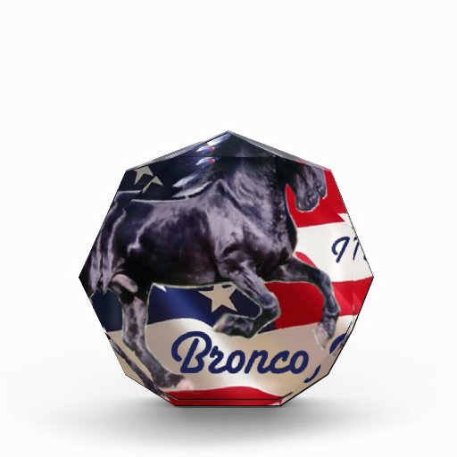 Buck Mitt— I Support Bronco Bama! Acrylic Award