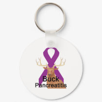 Buck Pancreatitis Keychain by causeican Buck Pancreatitis Keychain