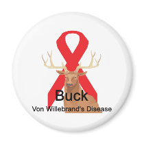 Buck Von-Willebrands-Disease Magnet by causeican Buck Von-Willebrands-Disease Magnet