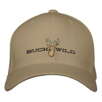Buck Wild Embroidered Baseball Caps