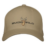 Buck Wild Embroidered Baseball Caps