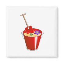 Bucket and Spade Fridge Magnet