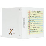 Bucket List Binder