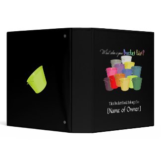 Bucket List Book binder