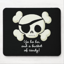 Bucket of Candy Pirate mousepads