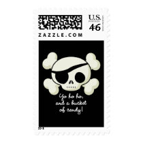 Bucket of Candy Pirate postage