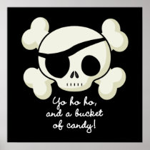 Bucket of Candy Pirate Poster