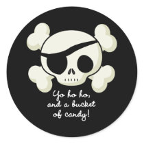 Bucket of Candy Pirate stickers