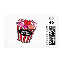 bucket of love png postage stamps