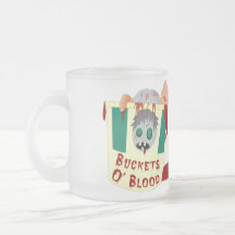 Buckets of Blood Funny Halloween Mug