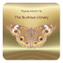 Buckeye butterfly Bookplate 2 ~ sticker