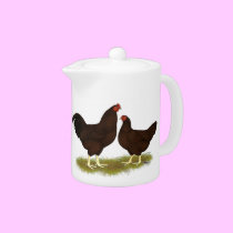Buckeye Chickens teapots