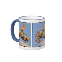 Bucking Blue Sky mugs by CowgirlCafeOnline Bucking Blue Sky mugs