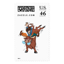 bucking bull postage by Dennis_Holmes bucking bull postage