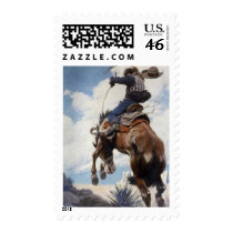 Bucking by NC Wyeth Stamp