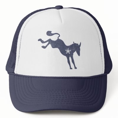 Bucking Democrat Hat by bigfigdesign