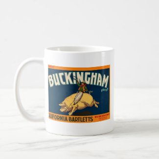 Buckingham Bartlett Apples - Vintage Crate Label mug