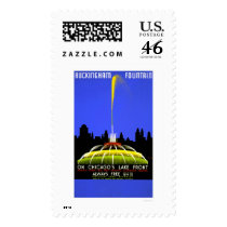 Buckingham Fountain 1939 WPA Postage Stamps