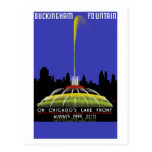 "Buckingham Fountain, Chicago" Vintage Travel Post Cards