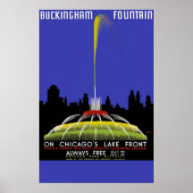 Buckingham Fountain On Chicago's Lake Front Poster