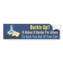 Buckle Up!! bumper stickers