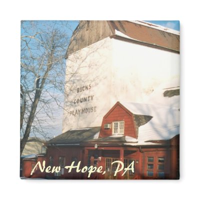 Bucks County Playhouse  Fridge Magnet by dr1959
