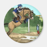 Buckskin Horse Art "Don't get toes wet" Magnet