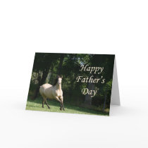 Buckskin horse Father's Day card