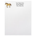 Buckskin Horse Personalized Letterhead