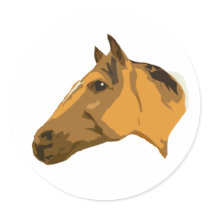 Buckskin Horse Sticker