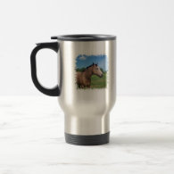 Buckskin Mustang Travel Mug
