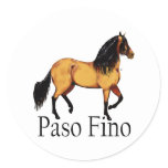 Buckskin Paso Fino Horse stickers