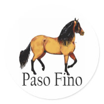 Buckskin Paso Fino Horse stickers