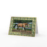 Buckskin Quarter Horse Blank Christmas Card