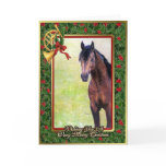 Buckskin Quarter Horse Blank Christmas Card