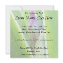 Bud To Bloom - Iris Personalized Invite