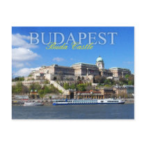 Buda Castle overlooking River Danube in Budapest Post Cards