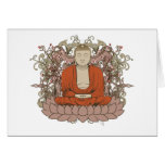Buda en la flor de Lotus Tarjeta