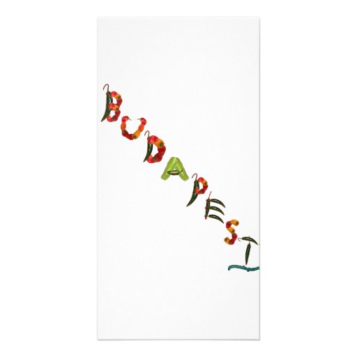 Budapest Chili Peppers Customized Photo Card