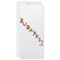 Budapest Chili Peppers Custom Rack Card