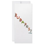 Budapest Chili Peppers Custom Rack Card
