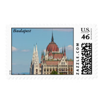 Budapest, the building of the Parliament, Budapest Postage Stamp