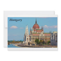 Budapest, the building of the Parliament, Hungary Invitations