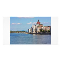 Budapest, the building of the Parliament Customized Photo Card