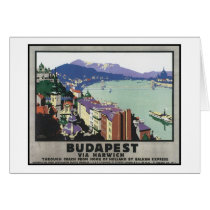 Budapest via Harwich Greeting Cards