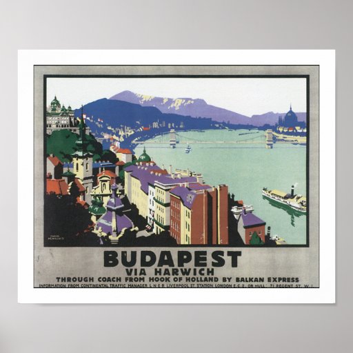 Budapest via Harwich Print