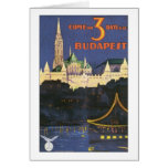 Budapest Vintage Travel Poster cards