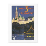 Budapest Vintage Travel Poster Postcards