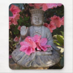 Buddah Beneath Azaleas Mouse Mat